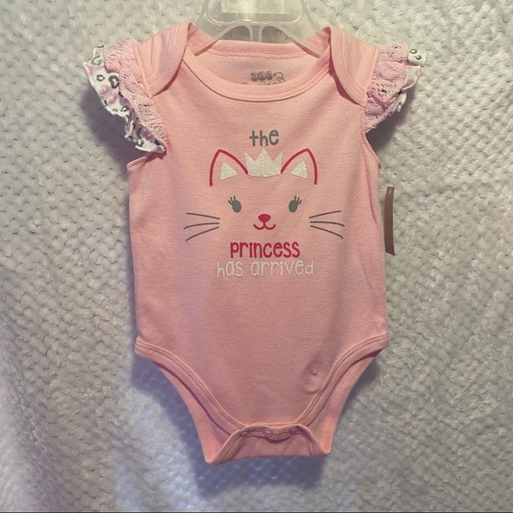 NWT Little Girls Matching Set, Onsie, Leggings, Tutu, Glitter Pink Leopard Spots - Picture 2 of 16
